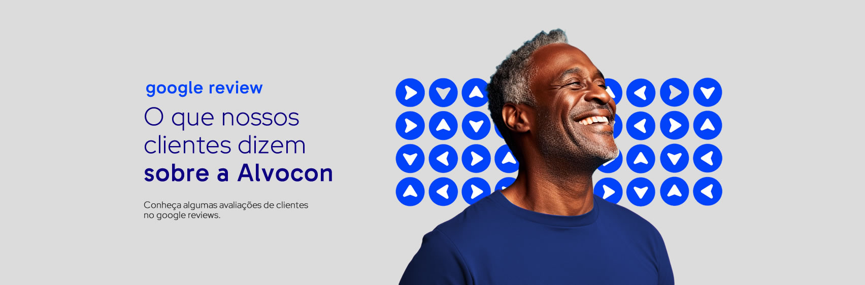 Banner da pagina de depoimentos do Google