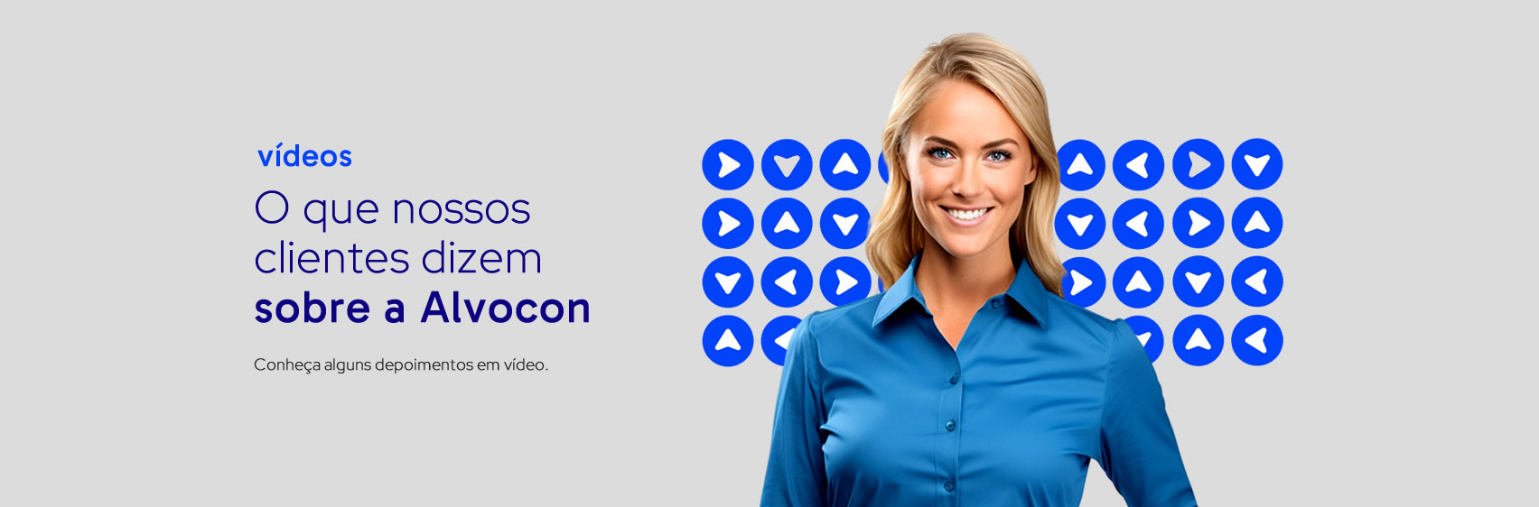 Banner da pagina de depoimentos em videos