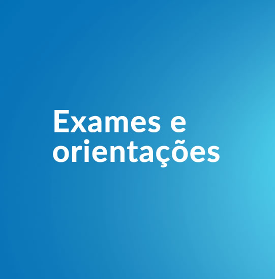 Banner da pagina exames e orientações