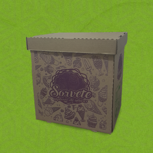 Embalagem para Sorvete - Padrão (Parda)