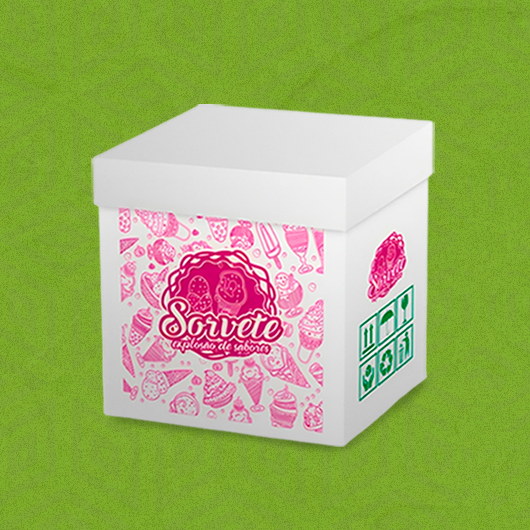 Embalagem para Sorvete - Padrão (Branca)